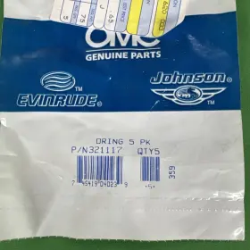 0321117 Omc Johnson Evinrude 321117 Lot Of 5 New Oem O-ring 2q #2
