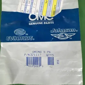0321117 Omc Johnson Evinrude 321117 Lot Of 5 New Oem O-ring 2q