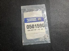 0501590 Omc Johnson Evinrude 501590 Nos Oem Brp Ignition Key Kf75