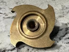 132-0114 Onan Brass Impeller Centrifugal For Mdja With Heat Exchangers No Packaging #3