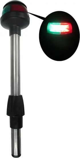 P01127ldnl Pactrade Marine Led Green Red Navigation Bow Light 12 Inch Ss304 Silver Black
