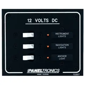 9972207b Paneltronics Standard Dc 3 Position Breaker Panel With Leds