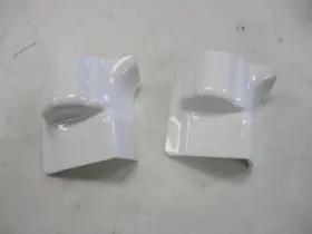 032-2747 Paragon Plastics Four Winns Transom End Caps Set Of 2 White Marine Boat #2