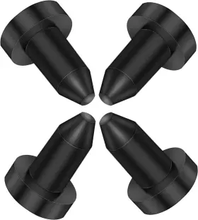 4-a04 Pelif 4 Pack 1/2 Inch Kayak Drain Plug Push For Sundolphin Pelican Kayaks Pond Black