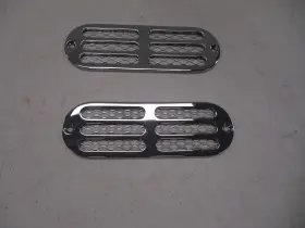 86030 Perko Oval Louvered Vent Transom Or Locker Cover Set Of 2 Boat