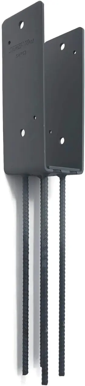 Swp63 Perma-column Llc Sturdi-wall Plus Wet Set Bracket 3-ply 2x6 Heavy Silver