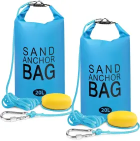 Anchor-blue-2pc Phoncoo 20l Sand Anchor Bag 2 In 1 Jet Ski Kit For Float With Blue-2pack