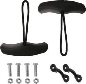 Pmsanzay 727380358469 Kayak Handles 2 Pack - Strong T-handle Design Ultra Heavy Duty Black