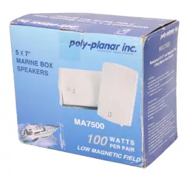 Ma7500 Poly-planar Compact Box Speakers In White - Model Brand New The