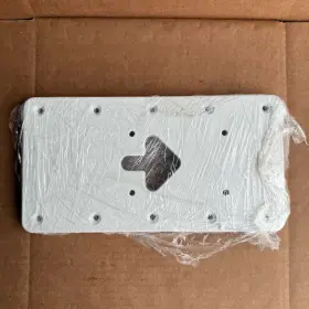 401733 Power-pux Aluminum Pulpit Extension Plate 3/4 Inch White Marine Mount