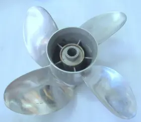Ofs4l20pcl200 Power Tech Stainless Prop 4-blade 15 Spline Oem Used Boat Parts