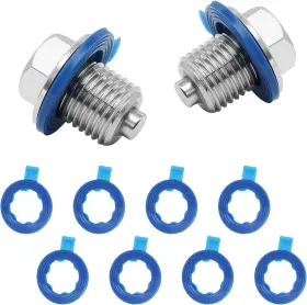 M14x1.5 Prozwee Sp-014 2pcs Magnetic Engine M14 X 1.5 Drain Plug And 8pcs Gaskets