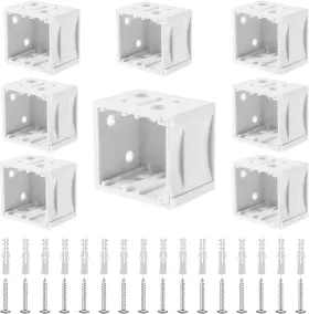 Tnqui1x5 Qfwdfctrenz 726084 1 8 Pcs Inch Blind Brackets White Plastic Mini Blinds Box Mounting
