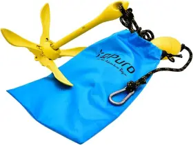 Ka013501 Qpuro Marine Anchor Kit - 3.5 Lb Grapnel Kayak Small Yellow
