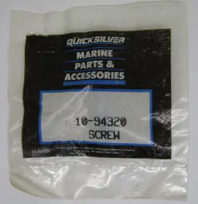 10-94320 Quicksilver New Mercury Marine Boat Oem Screw Part No