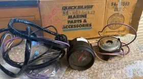84-86396a12 Quicksilver 1161-5940a2 New Mercury Marine Oem Trim Gauge With Horn And Harness
