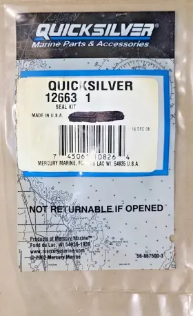 12663-1 Quicksilver New Oem Mercury Seal Kit # 12663 1