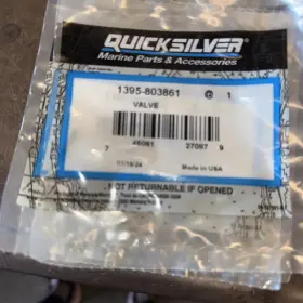 1395-803861 Quicksilver New Mercury Marine Boat Oem Inlet Valve Part No
