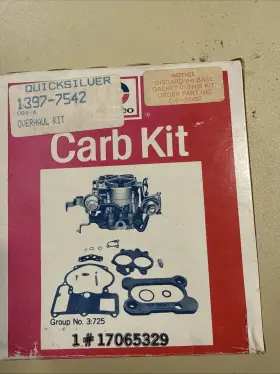 1397-4329 Quicksilver Genuine Ac Delco Mercury Mercruiser Carb Overhaul Kit #1397-4329 New
