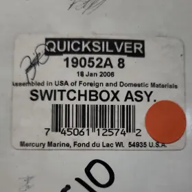 19052a8 Quicksilver Mercury Oem Switchbox Ss 19052a - New
