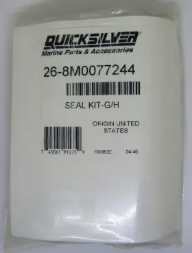 26-8m0077244 Quicksilver New Mercury Marine Oem Gear Housing Seal Kit Part No