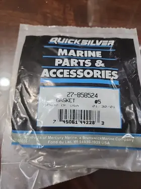 27-858524 Quicksilver New Mercury Marine Boat Oem Gasket Pack Of 5 Part No