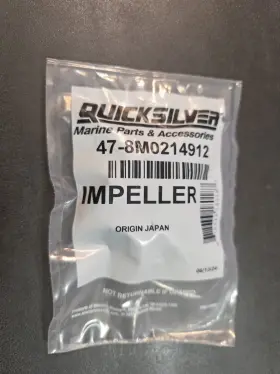 47-8m0214912 Quicksilver New Mercury Marine Boat Oem Impeller Part No