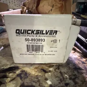 50-893893 Quicksilver Starter Motor Part #50-893893 For Mercury Marine Engines