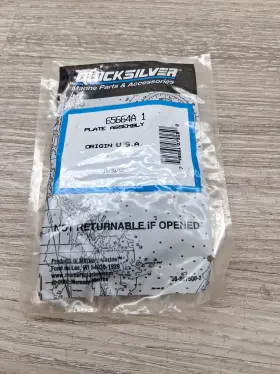 65664a Quicksilver New Mercury Marine Boat Oem Plate Assembly Part No. 1