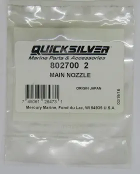 802700 Quicksilver New Mercury Marine Boat Oem Main Nozzle Part No. 2