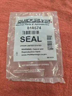 818574 Quicksilver New Oem Mercury Seal #
