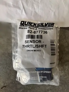 82-877736 Quicksilver Mercury Sensor-thrtl/shft Oem New Stock Ordered And Missed Return Window