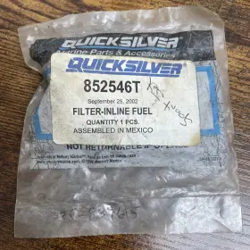 852546t Quicksilver Mercury Inline Fuel Filter Oem Nos