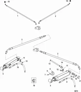 864959 Quicksilver Hose-hydralic -