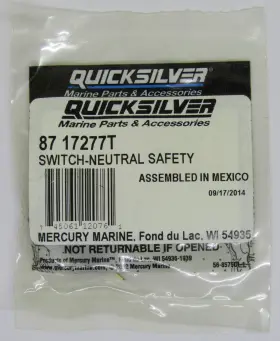 87-17277t Quicksilver New Mercury Marine Boat Oem Neutral Safety Switch Part No