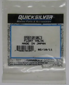 898101063 Quicksilver New Mercury Marine Boat Oem Float Valve Part No