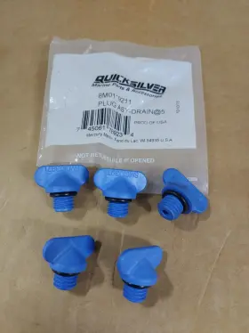 8m0119211 Quicksilver New Drain Plug Qty 5 In Pack #8m0119211