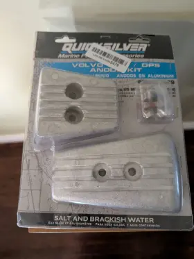 8m6007989 Quicksilver Volvo Aluminum Anode Kit Sx-a And Dps Marine Parts