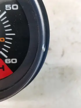 91037b1 Quicksilver Vintage Marine Speedometer 10-60 Mph 0389 #2