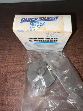 96564 Quicksilver Nos Mercury End Cap . B413