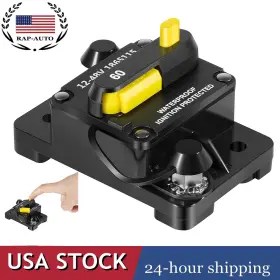 1865115 Ra-auto Replace For Minn Kota Circuit Breaker/mkr-27 60 Amp Waterproof