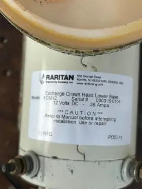 Xcm-12 Raritan Crown Head Base Macerator Lower Unit..rebuildable #2