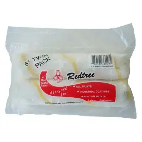 36028 Redtree Ind Industries - 6 Inch X 1/2 White/yellow Fabric Paint Roller Cover 2 36028 Redtree Ind Industries - 6 Inch X 1/2 White/yellow Fabric Paint Roller Cover 2