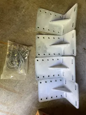 130006-420 Rhino Universal Boat Stand-off Plate Pair