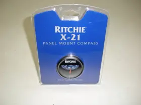 X-21bu Ritchie 2 Inch Lighted Panel Mount Compass