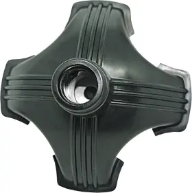 Ctqp-500 Rms Cane Tip - Self Standing Quad Base Replacement For Most Walking Black