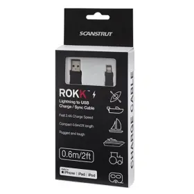 Cbl-lu-600 Scanstrut Rokk Usb Type A To Apple Lighting Charging Cable - 2 Ft