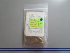 139122-1 Sea-dog New Lot Of 2 0810 Brass Fast Eye Boat Snap