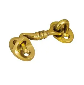 222066-1 Sea-dog Marine Sand Cast Brass Decorative Door Hook 3-1/2 Inch