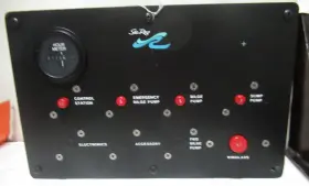 91-2371 Sea Ray Boat Breaker Switch Box Panel &hour Meter Winlass Pump Control Station